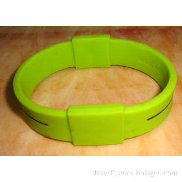 Green positive energy bracelets energy wristbands silicone